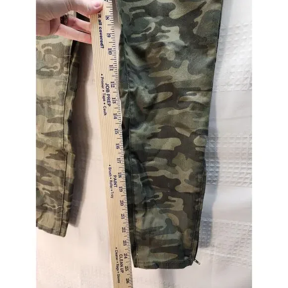 Social Standards Pants Womens Size 4 Army Camouflage Green Utility Ankle 1184 - Picture 7 of 13